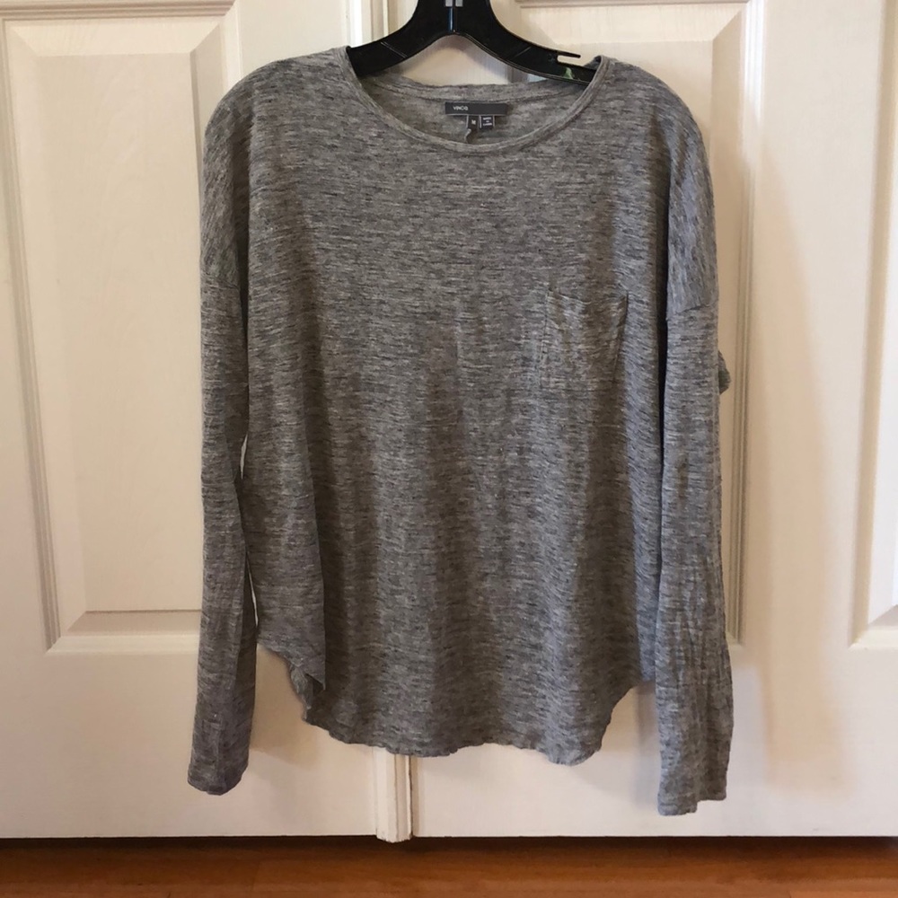 Theory linen long sleeve shirt